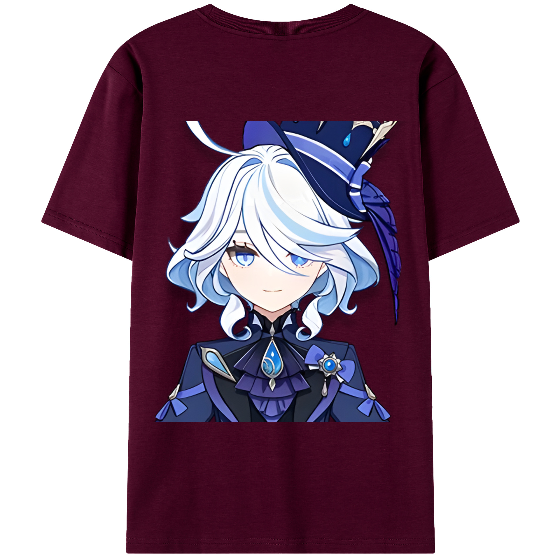 げんし神 フリーナ genshin Furina レディース半袖Tシャツ(バックプリント)